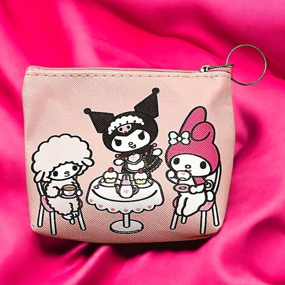 🤯5/$25🤯 Sanrio Kuromi My Melody Pink Coin Purse